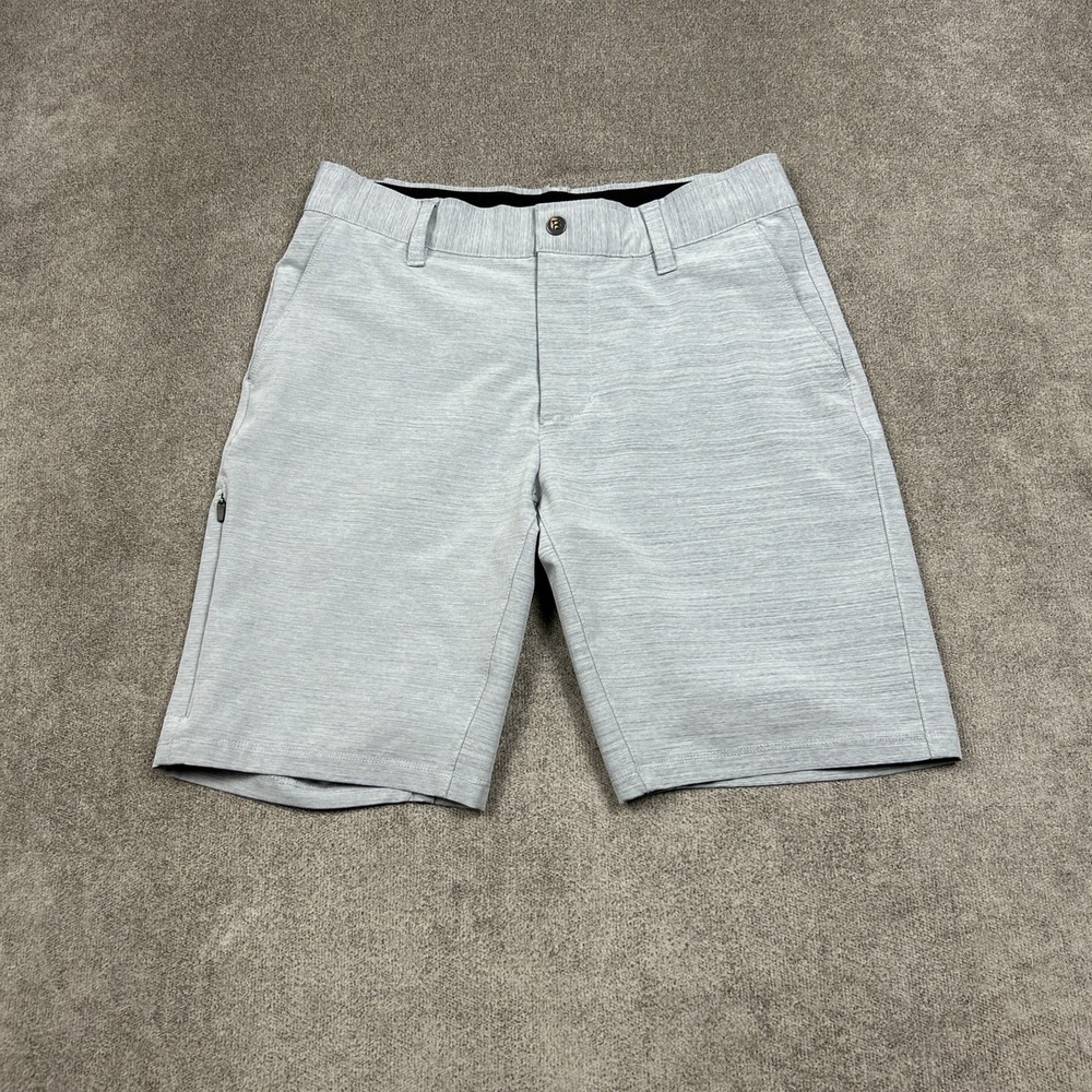 BYLT Kinetic Shorts Mens Small Gray Performance Stretch Pocket 9" Inseam EUC